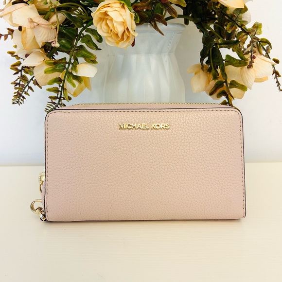 Michael Kors wallet phone case powder blush new - Picture 1 of 4